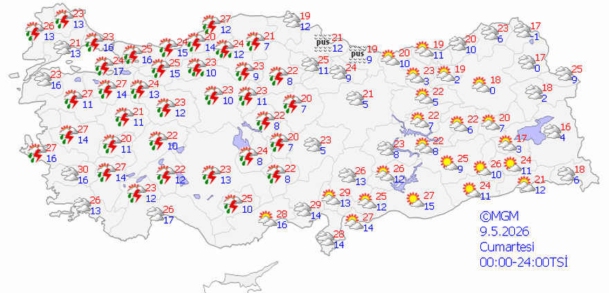 35 ile sağanak uyarısı 1