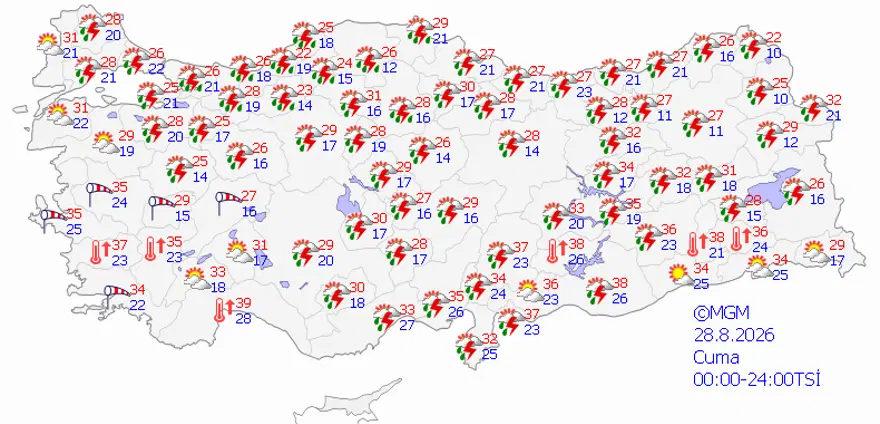 Yağış ve serin hava geldi. İstanbul