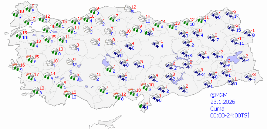 23 OCAK CUMA HAVA NASIL OLACAK? 8 23 OCAK CUMA HAVA NASIL OLACAK? 8