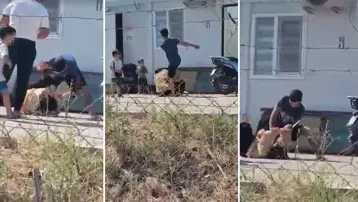 Boşanmak isteyen eşe çocukların gözü önünde korkunç dayak