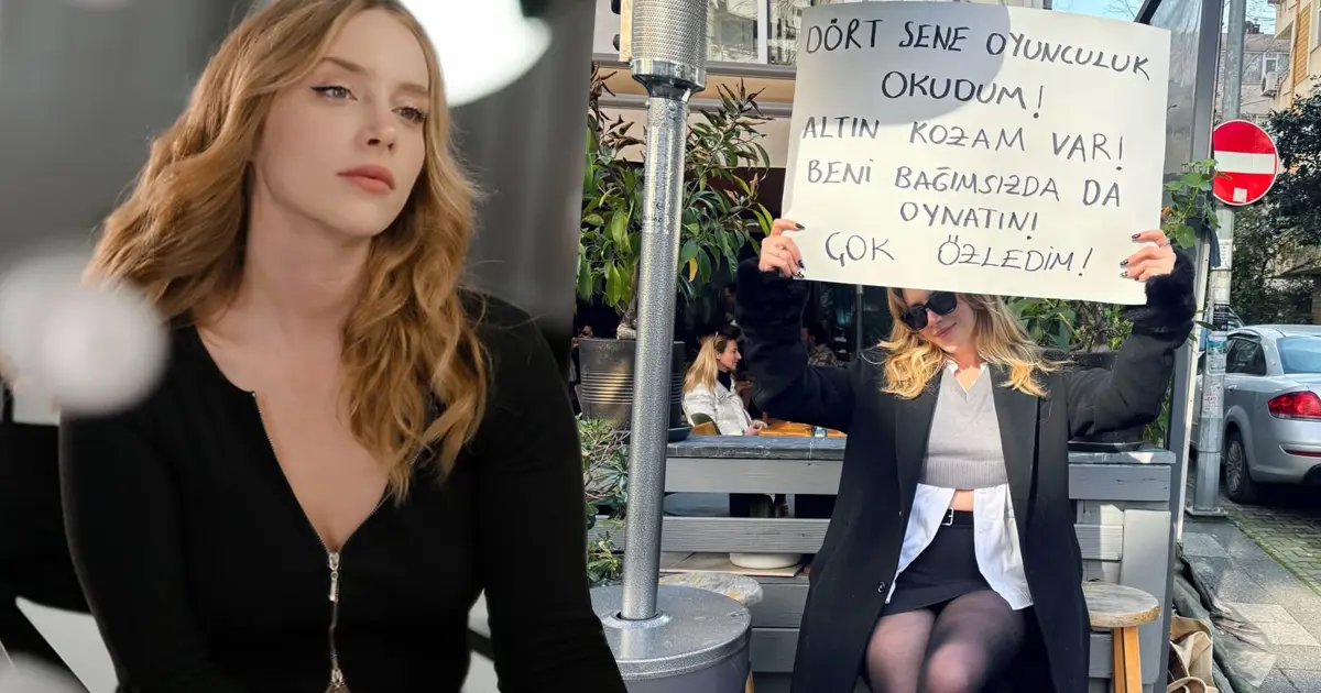 Hayal Köseoğlu'ndan pankartlı çağrı. "Beni bağımsızda da oynatın"