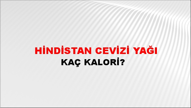 Hindistan Cevizi Yağı