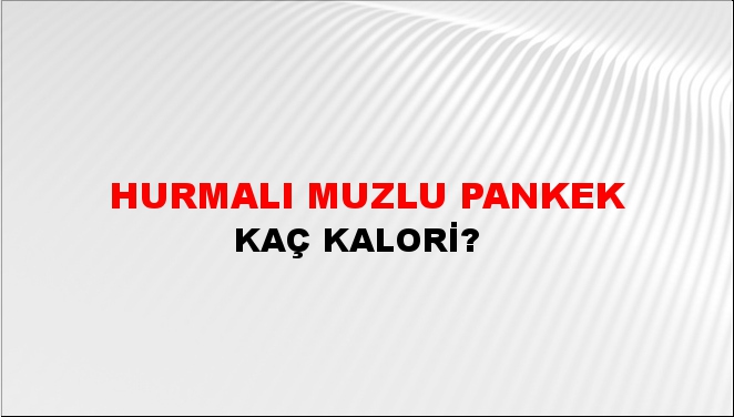 Hurmalı Muzlu Pankek