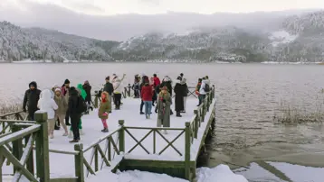 Kar kalınlığı 1 metreyi buldu. Fotoğraf tutkunları soluğu orada aldı