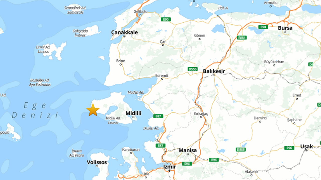 Ege'de 3.5 büyüklüğünde deprem