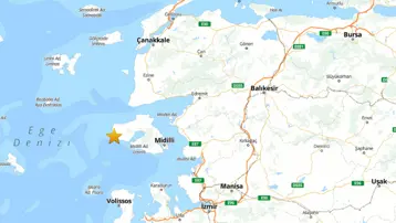 Ege'de 3.5 büyüklüğünde deprem