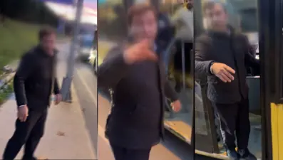 Otobüs şoförü yolcuya saldırdı