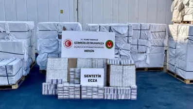 Mersin Limanı'nda dev ilaç operasyonu: 4,9 milyar liralık kapsül ele geçirildi