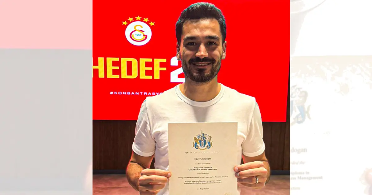 İlkay Gündoğan yüksek lisans diplomasını aldı