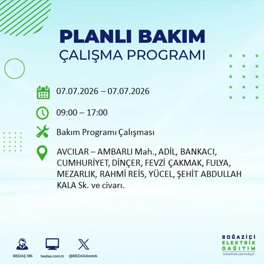 Bugün başlıyor, 9 saat sürecek. İstanbul'un 22 ilçesinde elektrik kesintisi 38