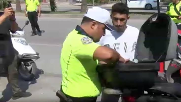 Adana'da motosiklet denetimi: 43 sürücüye 730 bin lira ceza