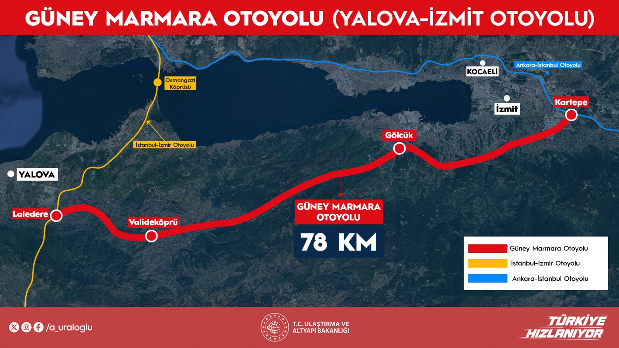 “Güney Marmara Otoyolu" projesi onaylandı!