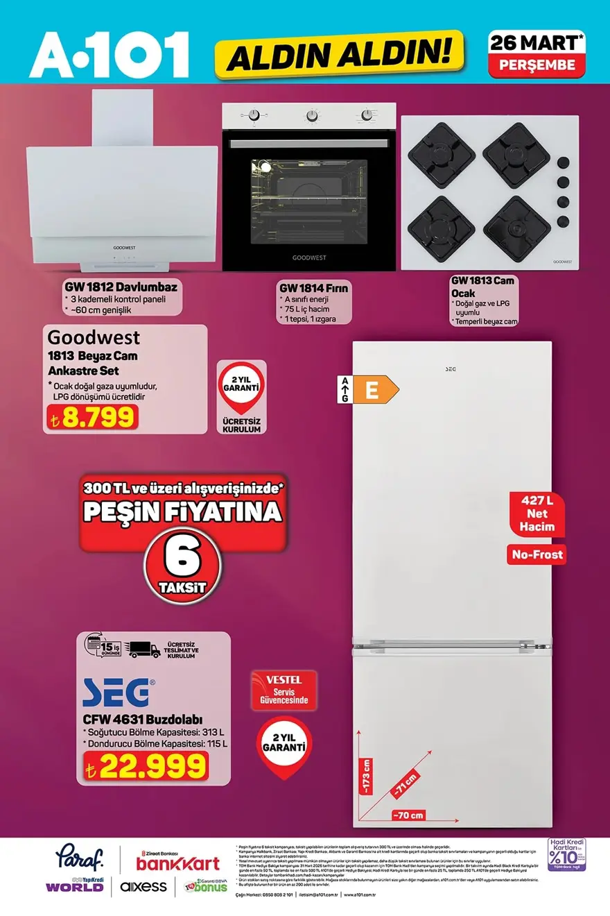 A101 aktüel ürünler kataloğu 26 Mart 2026: 58 inç televizyon, oyuncu masası, 150cc motosiklet ve bahçe ekipmanları bugün satışta 21
