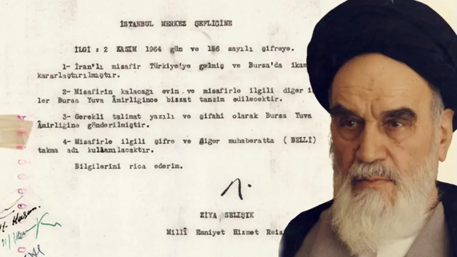 MİT, Humeyni'nin Türkiye'de yaşadığı belgeyi paylaştı. 