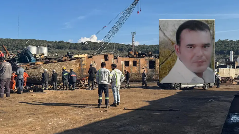 Aliağa'da üzerine gemi parçası düşen işçi hayatını kaybetti