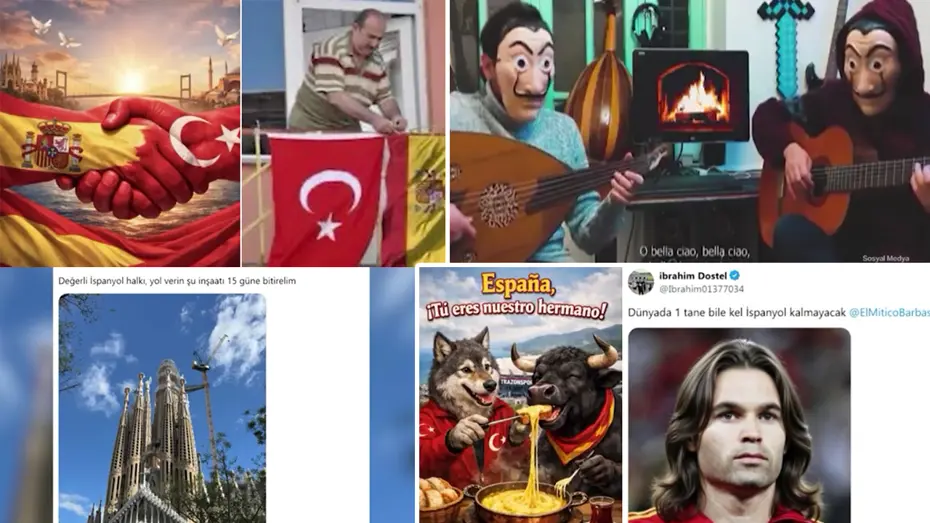 Sosyal medyada İspanya rüzgarı