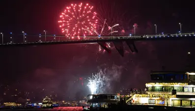 İstanbul'da yeni yıl coşkuyla karşılandı