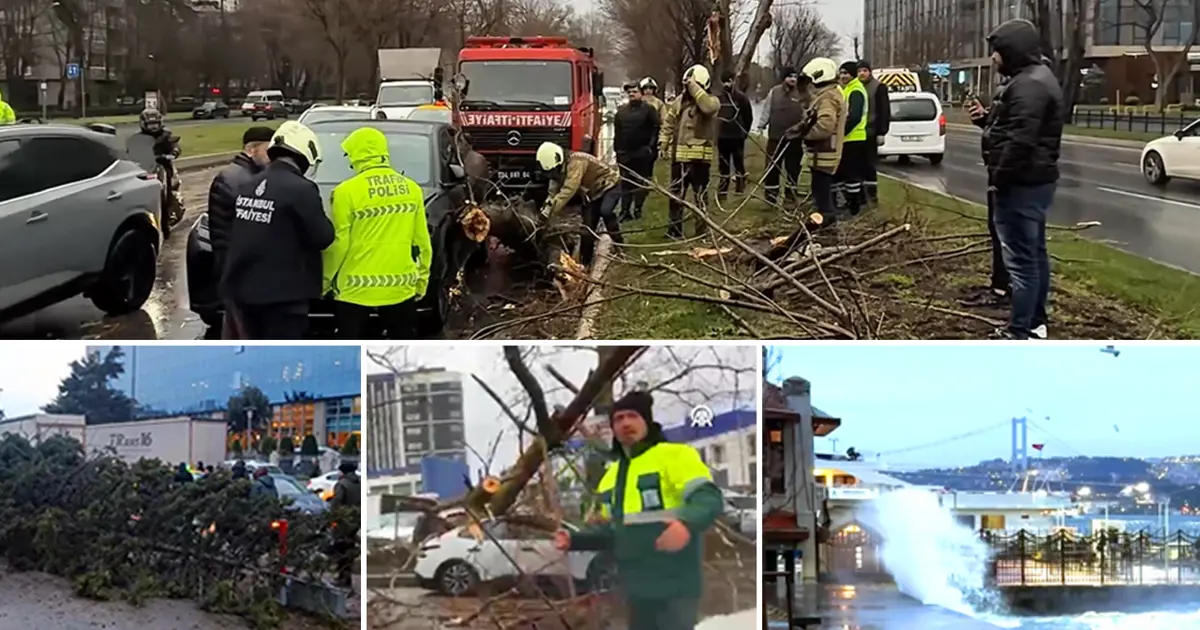 İstanbul'da fırtına ve sağanak şiddetlendi! Bu akşam saat 20.00'ye dikkat!