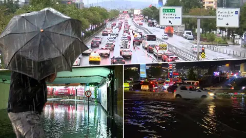 İstanbul'da yağmur daha bitmedi: Meteoroloji saat verdi, sağanak yeniden