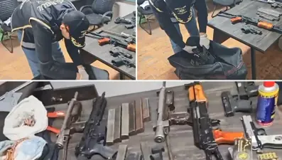 Kar maskesi harekete geçirdi, polis cephanelik buldu