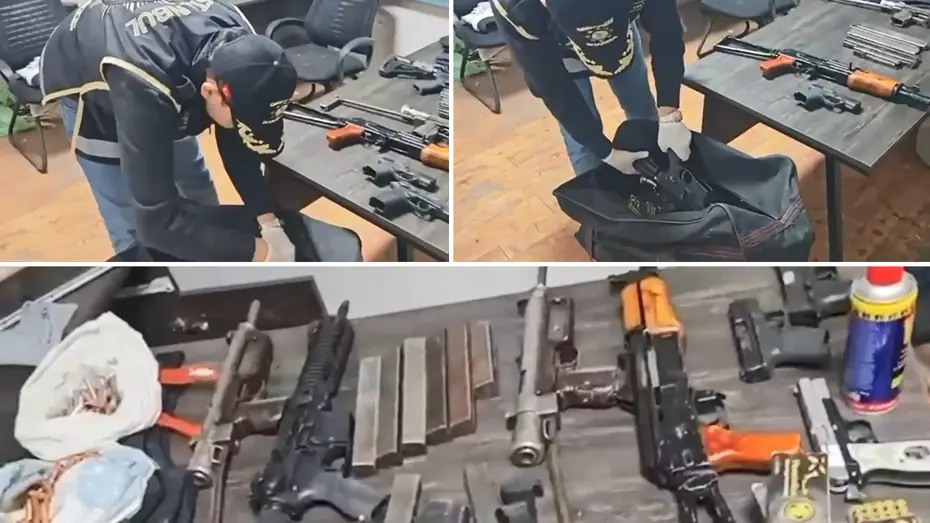 Kar maskesi harekete geçirdi, polis cephanelik buldu