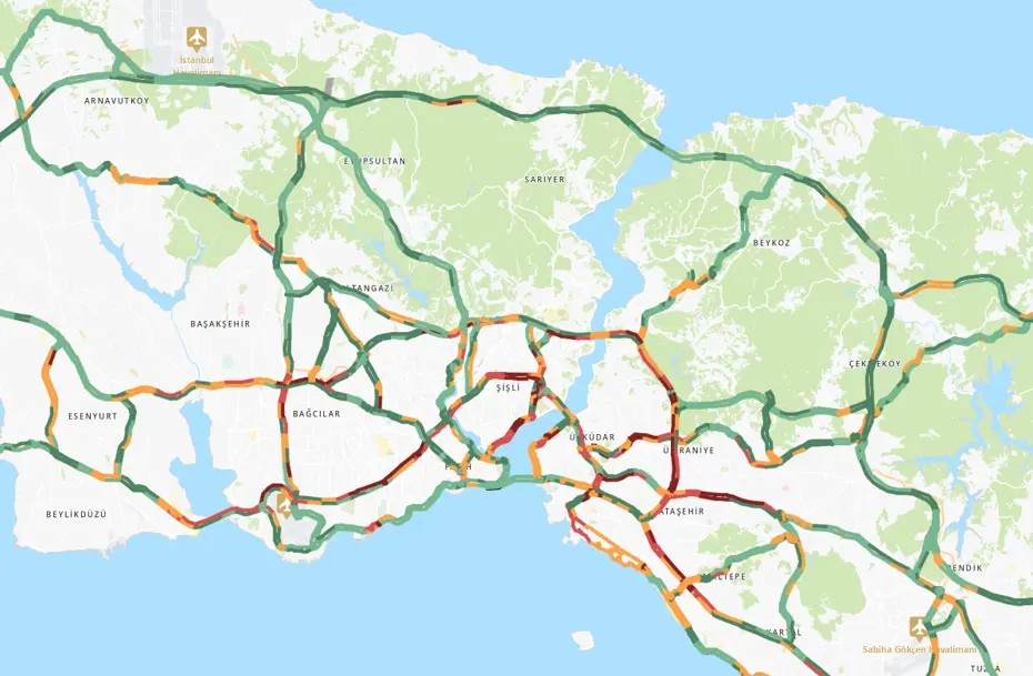 İstanbul'da trafik yoğunluğu erken başladı