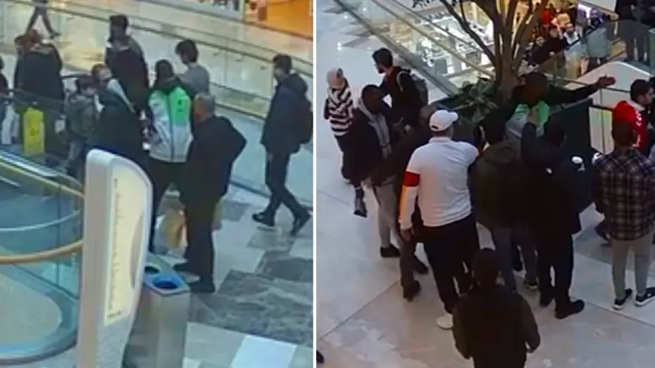 İstanbul'da AVM'de panik: Senegalli futbolcuya silah çekildi