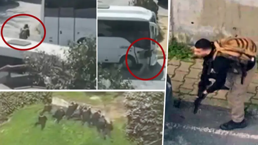 İsrail Konsolosluğu önündeki silahlı çatışma. Saldırı kare kare böyle gerçekleşti, polisler anında karşılık verdi  