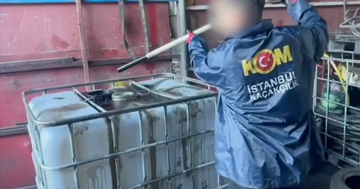 İstanbul'da 10 numara yağ operasyonu. 242 ton kaçak akaryakıt ele geçirildi