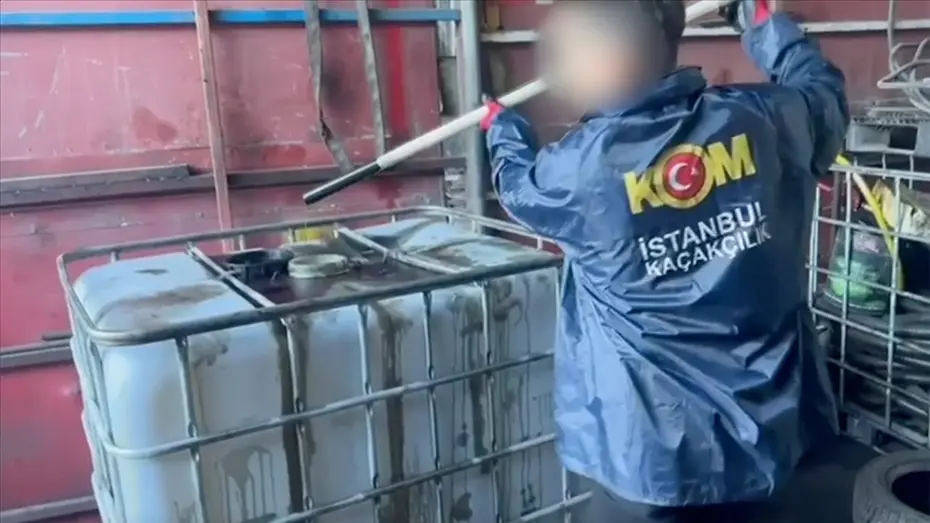İstanbul'da 10 numara yağ operasyonu. 242 ton kaçak akaryakıt ele geçirildi