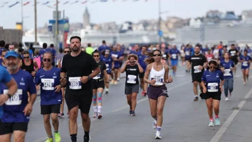Tarihi Yarımada'da koşu heyecanı. 7 bin 500'ü aşkın sporsever Yenikapı'da buluştu