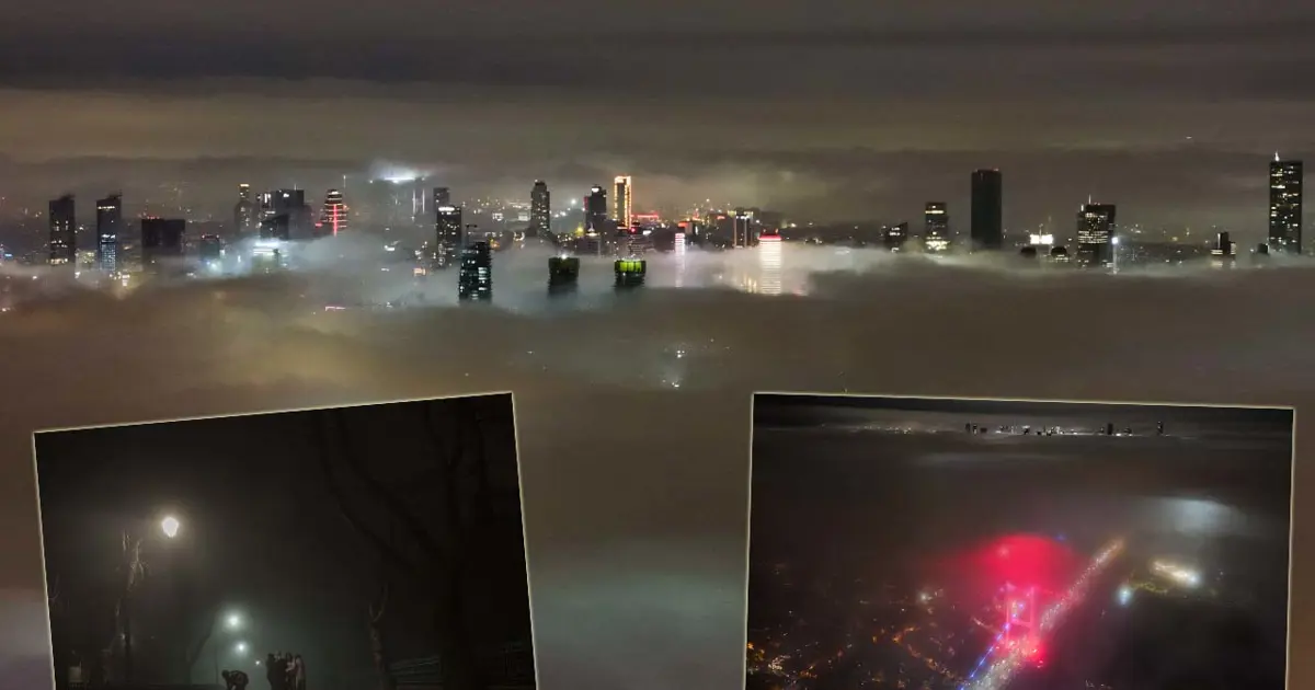 İstanbul sis altında