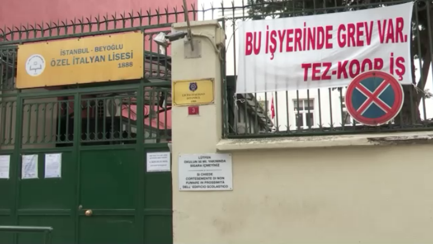 İtalyan Lisesi öğretmenleri grevde. Türk öğretmenler 6 kat düşük maaş alıyor 1