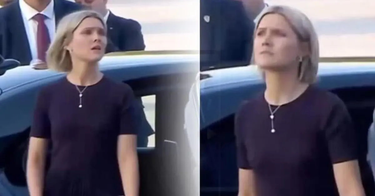 NATO Zirvesi resepsiyonunda dikkat çeken bakışlar. İzlanda Başbakanı'nın Beştepe'ye girişi gündem oldu