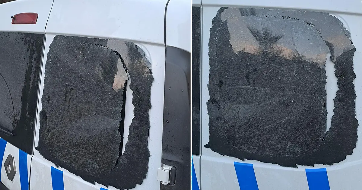 Polis aracına saldıran şüphelilere gözaltı