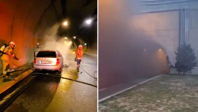 İzmir'de tünelde yangın paniği