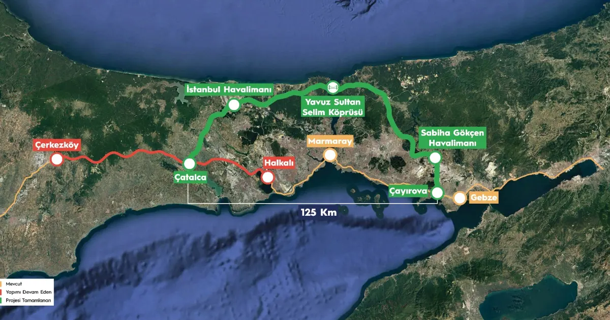 İstanbul'da güzergah belli oldu, köprüye tren geliyor! Kuzey Çevre Demiryolu Projesi için 6,75 milyar dolarlık imza