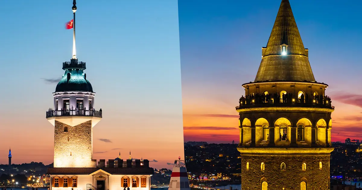 İstanbul'un simge yapılarından 2025 rekoru. Galata ve Kız Kulesi'ne ziyaretçi akını