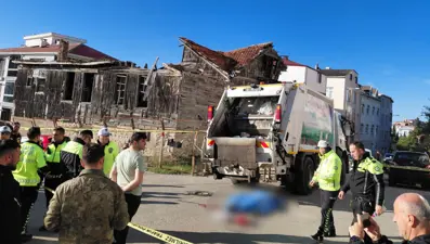 Sinop Belediyesi'nin temizlik kamyonu yaşlı kadını ezdi