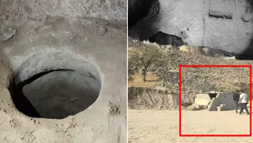 Yer altı şehri keşfettiler, Kapadokya'daki gizli tünelde yakalandılar 