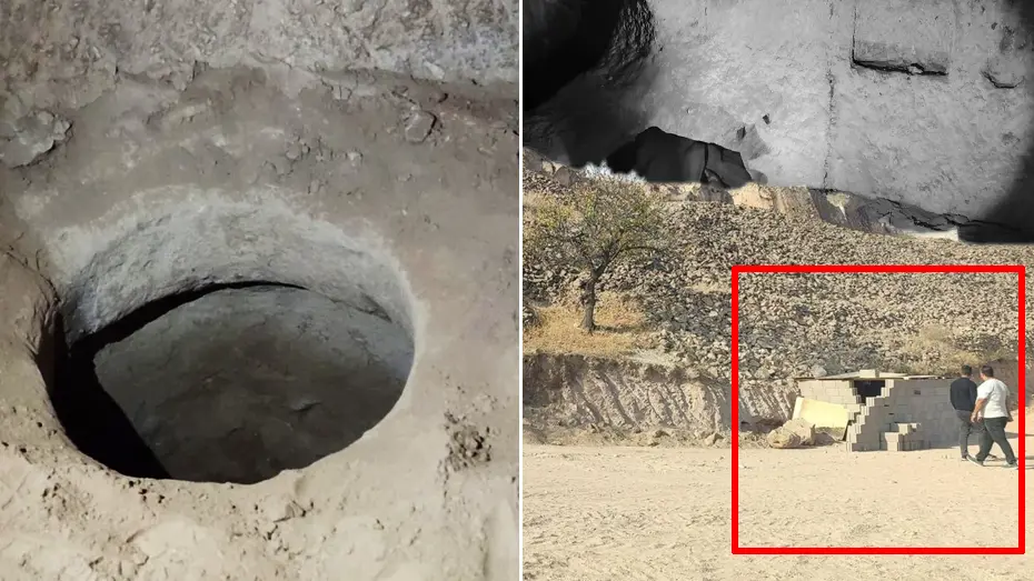 Yer altı şehri keşfettiler, Kapadokya'daki gizli tünelde yakalandılar 