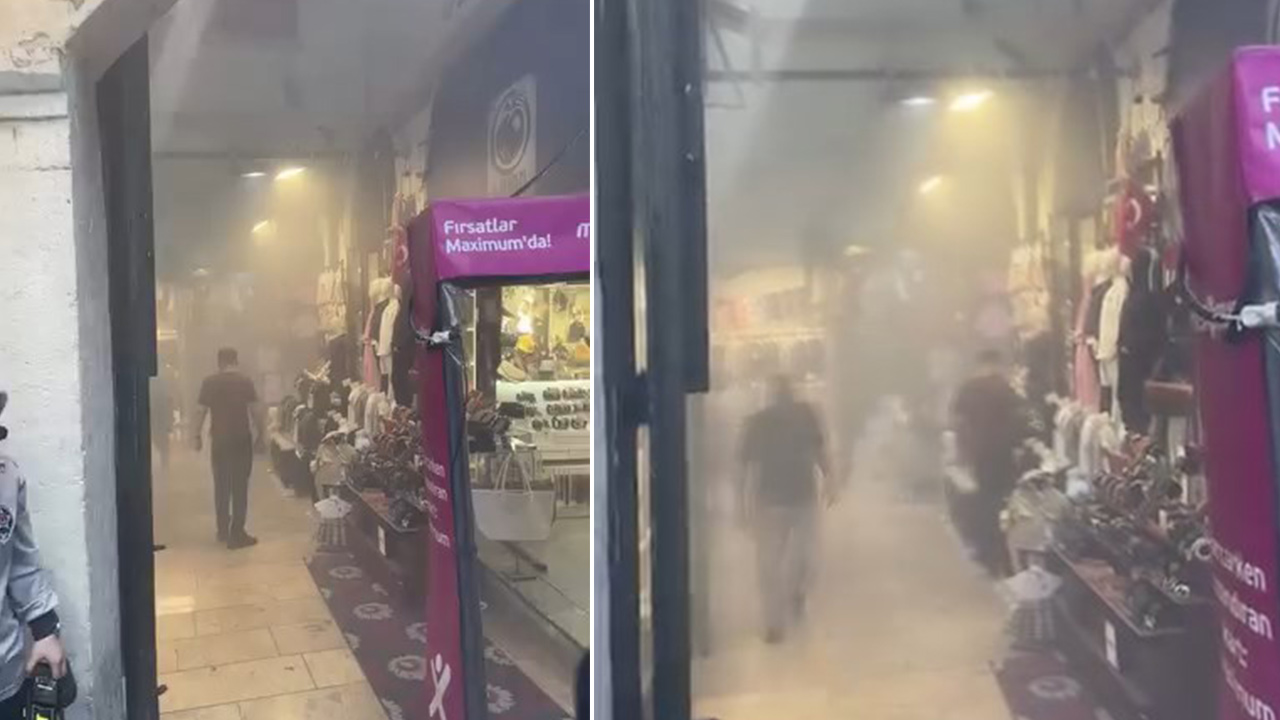 Kapalıçarşı'da trafo yangını: Yoğun duman nedeniyle panik yaşandı