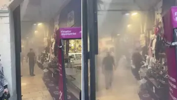 Kapalıçarşı'da yangın paniği: Duman nedeniyle göz gözü görmedi