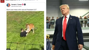 Kaplanın ziyaretçiyi öldürdüğü videoyu paylaşan Trump'a tepki yağdı