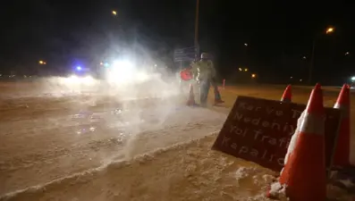 Kar ve tipi nedeniyle bazı yollar araç trafiğine kapatıldı