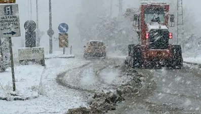 68 ilde sarı alarm. Sıcaklık 7 derece düşüyor, kar başlıyor