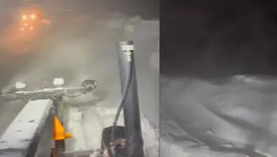 Mart sonunda kar yolları kesti