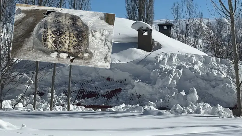 Yüksekova kutuplara döndü. Kar evleri yuttu, buz sarkıtları 3 metreyi aştı