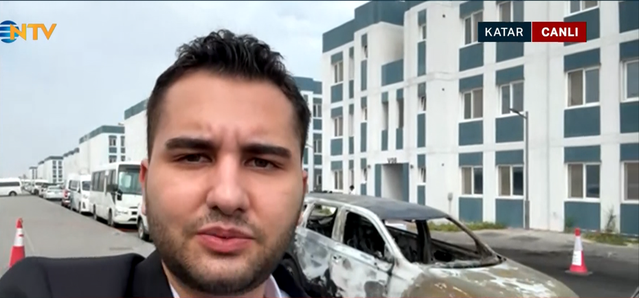 İran füzelerinin hedefi olan Katar'da mahsur kaldı. Türk vatandaş NTV'de yaşadıklarını anlattı 