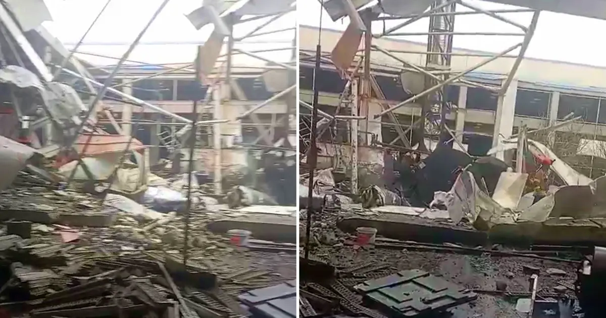 Buhar kazanı patladı, fabrika savaş alanına döndü